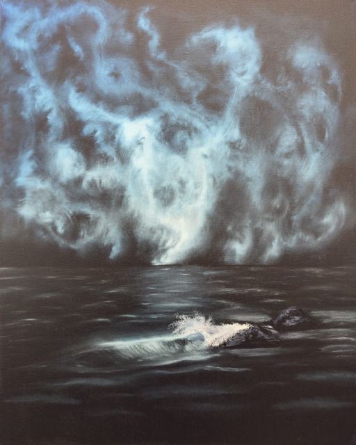 Fathom the Living Skies, fine art print of the original oil painting by Sean Bradley