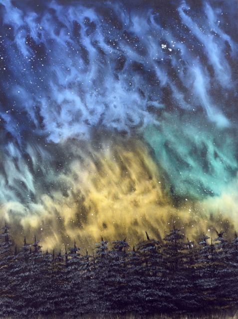 Nebula Skies, fine art print of the original oil painting by Sean Bradley